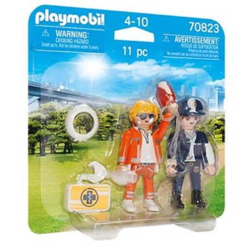 PLAYMOBIL-70823-DuoPack-Notarzt-und-Polizistin1