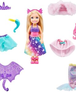 Barbie Dreamtopia Chelsea Puppe (blond), Anziehpuppe, Meerjungfrau1