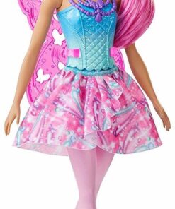 Barbie Dreamtopia Fee (pinke Haare) Puppe mit Flügeln