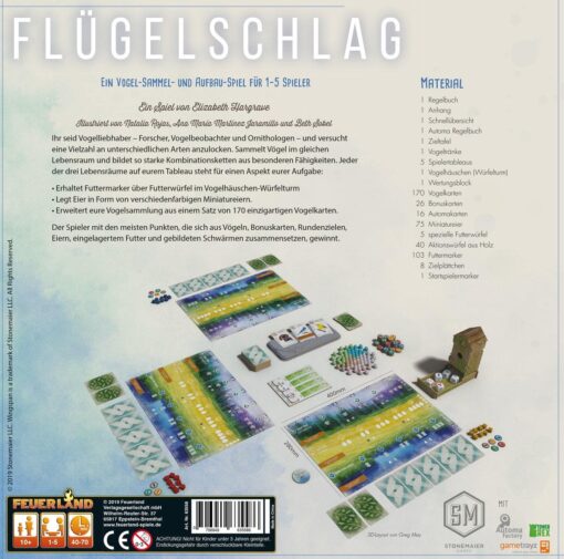 Feuerland Spiele Flügelschlag Kennerspiel des Jahres 20191