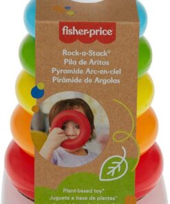 Fisher-Price Eco Farbring Pyramide, Stapelspiel, 100% Bio-Kunststoff2