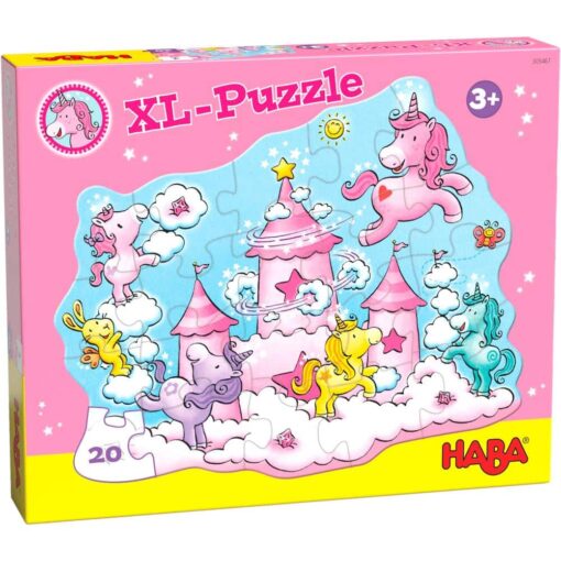 HABA 305467 Puzzle Einhorn Glitzerglück  Wolkenpuzzelei