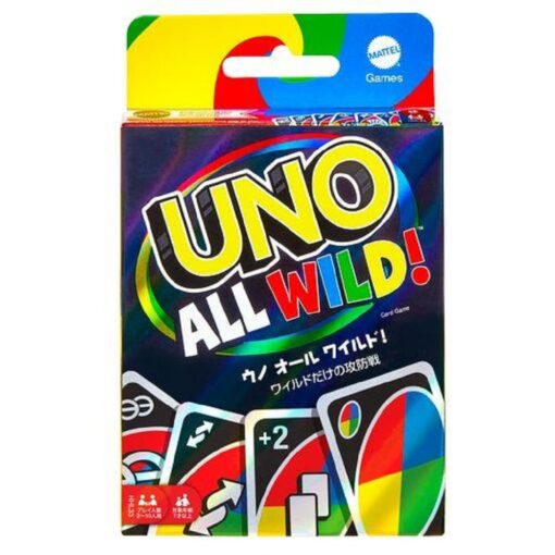 Mattel Games UNO All Wild, Kartenspiel, Familienspiel