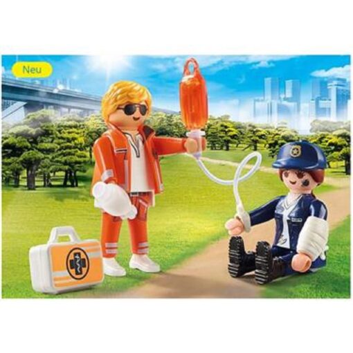 PLAYMOBIL-70823-DuoPack-Notarzt-und-Polizistin