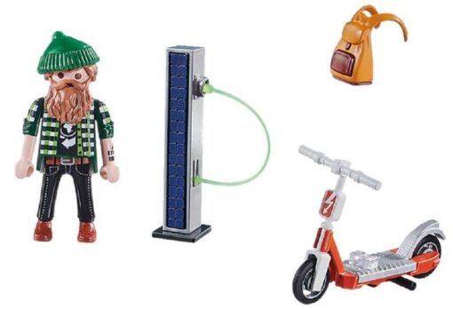 PLAYMOBIL® 70873 Hipster mit E-Roller und Ladestation.2