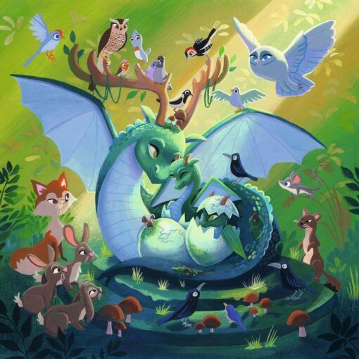 Ravensburger Kinderpuzzle 05181 - Einhorn, Drache und Fee - 3x49 Teile3