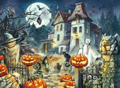 Ravensburger Kinderpuzzle 13264 - Das Halloweenhaus 300 Teile XXL1