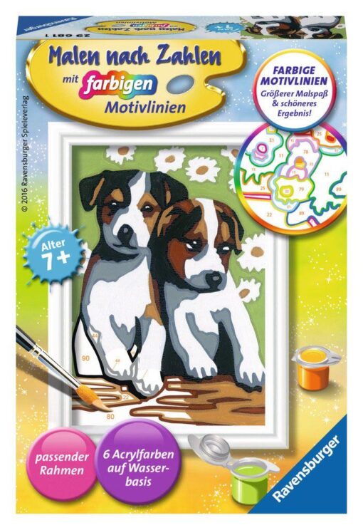 Ravensburger Malen nach Zahlen Süsse Welpen