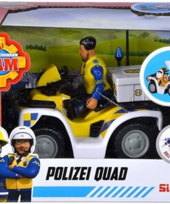 Simba Feuerwehrmann Sam Polizei Quad mit Figur