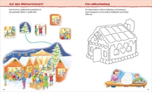 Tessloff WAS IST WAS Kindergarten Malen Rätseln Stickern Wir feiern Weihnachten1