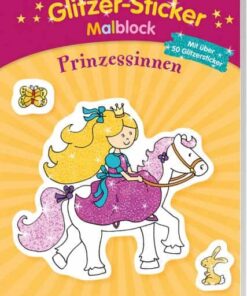 Glitzer Sticker Malblock