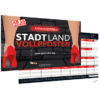 Denkriesen-Stadt-Land-Vollpfosten-Rotlicht-Edition