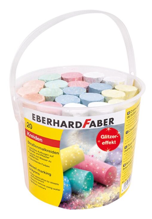 Eberhard Faber Straßenmalkreide Glitzer, 20er Eimer.jpg