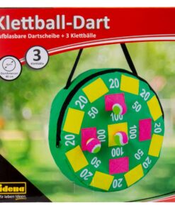 Idena Dartspiel mit aufblasbarer Dartscheibe 3 Klettbällen.jpeg