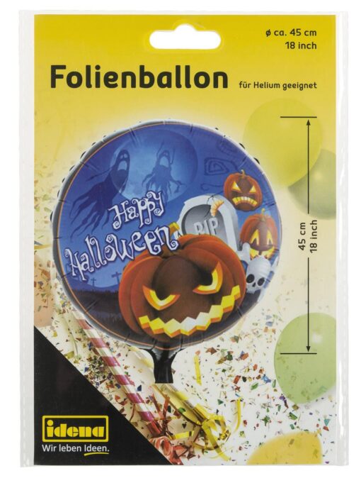 Idena Folienballon Happy Halloween 45 cm, für Helium geeignet.jpeg