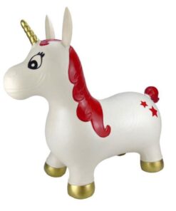 Idena Hüpfpferd Einhorn mit Sternen, mit Luftpumpe.jpg