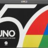 Mattel Games UNO Premium, 50 Jahre UNO Jubiläumsedition (mit Münze)