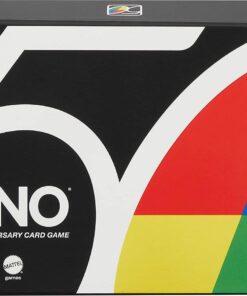 Mattel Games UNO Premium, 50 Jahre UNO Jubiläumsedition (mit Münze)