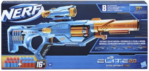 Nerf Elite 2.0 Eaglepoint RD-8 Blaster, 8-Dart Trommel