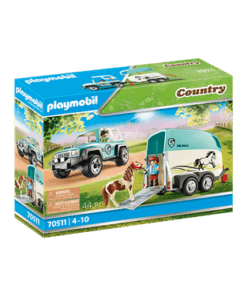 PLAYMOBIL-70511-PKW-mit-Ponyanhaenger