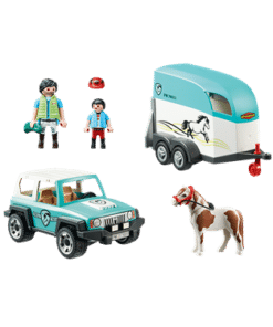 PLAYMOBIL-70511-PKW-mit-Ponyanhaenger1