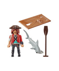 PLAYMOBIL-70598-Pirat-mit-Floss-und-Hammerhai1