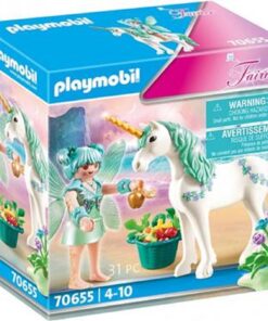 PLAYMOBIL-70655-Fairies-Einhorn-mit-Fuetter-Fee