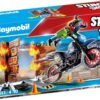 PLAYMOBIL® 70553 Stuntshow Stuntshow Motorrad mit Feuerwand