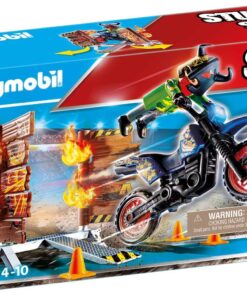 PLAYMOBIL® 70553 Stuntshow Stuntshow Motorrad mit Feuerwand