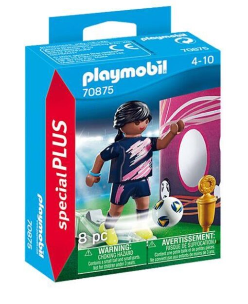 PLAYMOBIL® 70875 Fußballerin mit Torwand und Pokal1