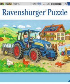 Puzzle Baustelle und Bauernhof 2x12 Teile