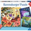 Ravensburger Kinderpuzzle 05181 - Einhorn, Drache und Fee - 3x49 Teile