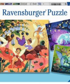 Ravensburger Kinderpuzzle 05181 - Einhorn, Drache und Fee - 3x49 Teile