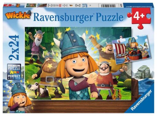 Ravensburger Kinderpuzzle Unser kluges Köpfchen Wickie, 2x24 Teile.jpeg