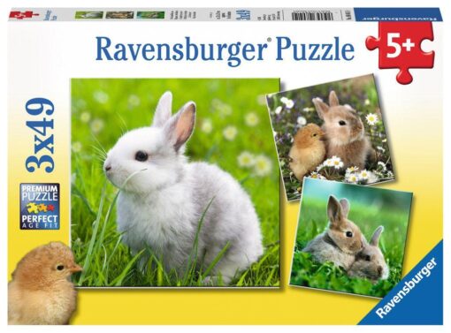 Ravensburger Puzzle Niedliche Häschen 3x49 Teile.jpeg