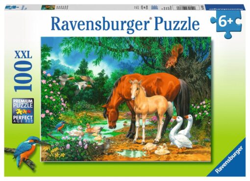 Ravensburger XXL Puzzle Idylle am Teich, 100 Teile.jpg