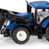 SIKU 1396 Siku Traktor New Holland blau mit Frontlader 3,5cm