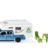 SIKU 1693 Siku Ford Pick Up Camper F150 blau  weiß 3,8cm