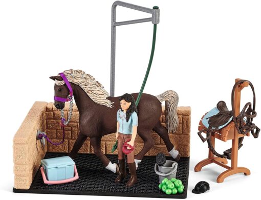 Schleich 42438 Horse Club - Waschplatz mit Emily und Luna