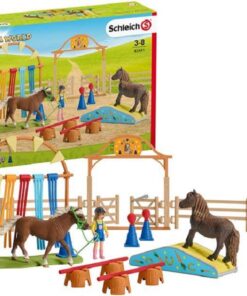 Schleich 42481 Farm World Spielset - Pony Agility Training