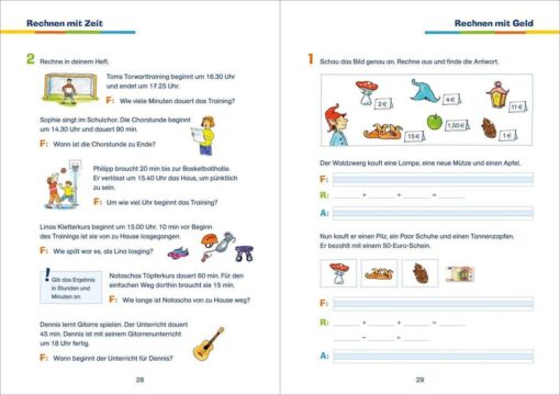 Tessloff Fit für die Schule  Das kann ich! Textaufgaben einfach lösen 2. Klasse2