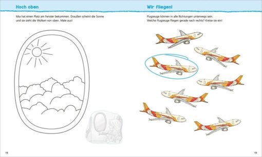 Tessloff WAS IST WAS Kindergarten Malen Rätseln Stickern Wir entdecken den Flughafen3