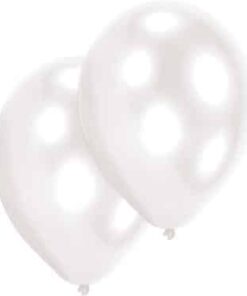 amscan-Latexballons-Pearl-weiss-10-Stueck-27-5-cm