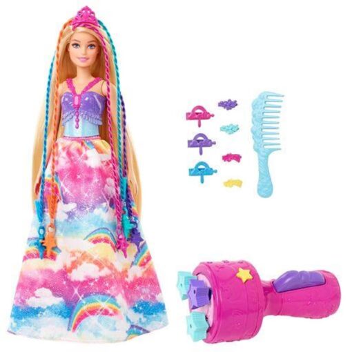 Barbie Dreamtopia Prinzessin Puppe inkl. Haare zum Flechten, Anziehpuppe2