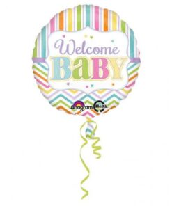 Folienballon Welcome Baby metallic.jpeg