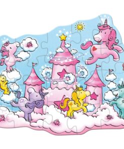 HABA 305467 Puzzle Einhorn Glitzerglück  Wolkenpuzzelei1