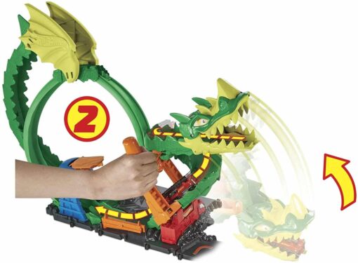 Hot Wheels City Drachenangriff Spielset mit 1 Spielzeugauto2