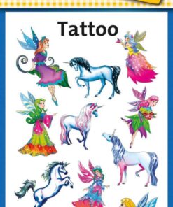 Kinder Tattoos, Elfen, Einhörner, 11 Aufkleber.jpeg