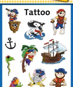 Kinder Tattoos, Piraten, 12 Aufkleber.jpg