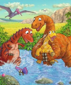 Kinderpuzzle Spielende Dinos, 2x24 Teile.jpg